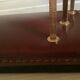 Mail rack brass garnet leather ILG Belgium