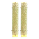 Luxury Gold 24k Wall Sconces With Green “Graniglia” Murano Glass Set of Two