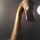 Pair d swans solid brass wall light
