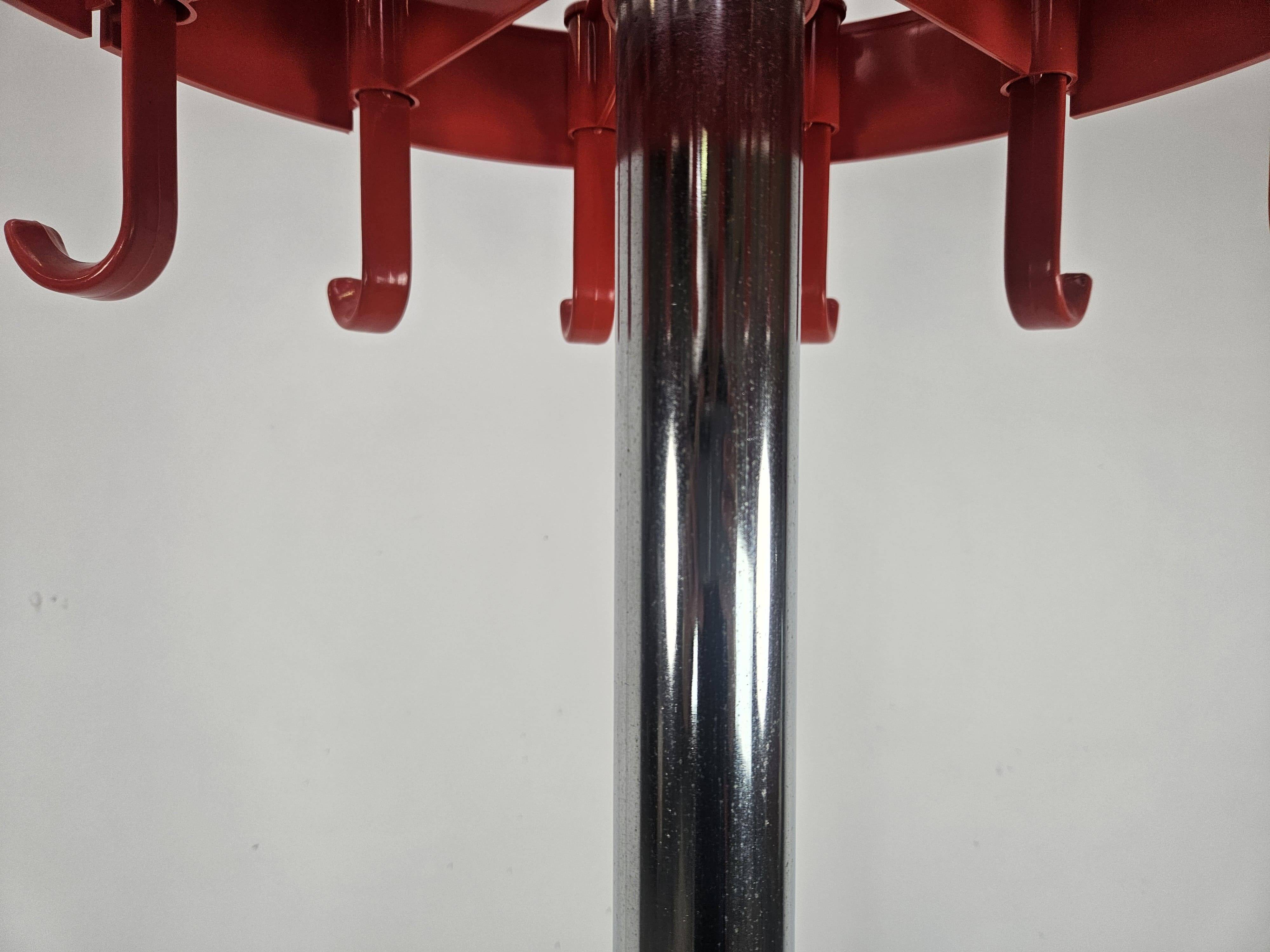 Space Age Plastic and Steel Coat Rack by Dal Vera from the 70s