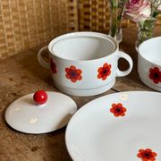 Lot de 3 plats de service vintages Scherzer Bavaria