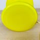 Mushroom lamp yellow glass space age 70's