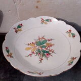 White porcelain &  flowers compotier