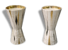 Moderne Atomic Scheurich Foreign Paire de Vases au Design Graphique