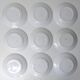 9 flat plates in FB Digoin pink earthenware