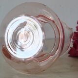 Pichet ancien en verre rose
