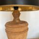 Classic neo-classic wooden baluster lamp in washed XL wood