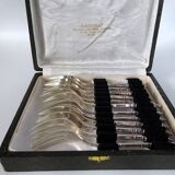 Set of 12 Ercuis silver-plated cake forks