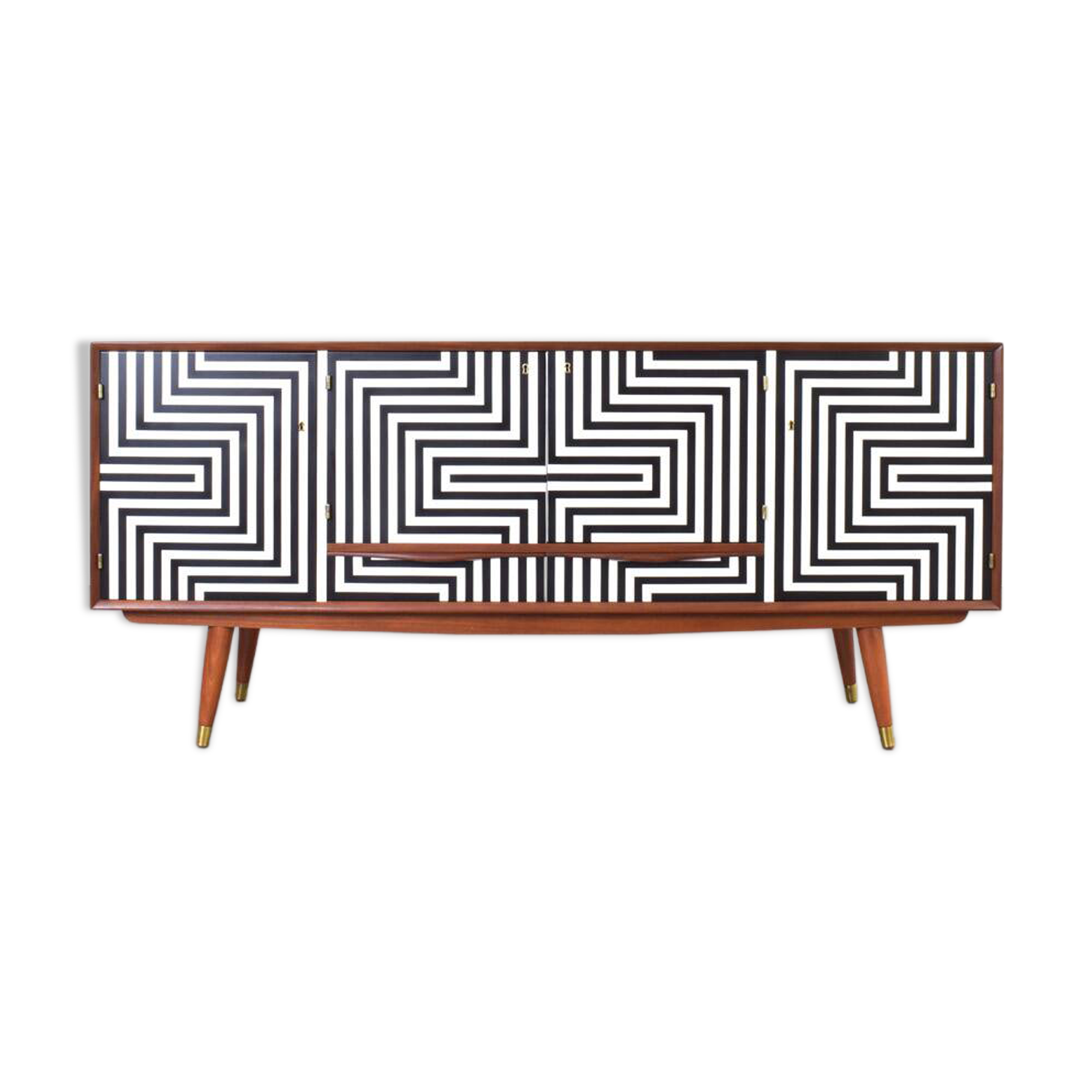 Enfilade  Op-Art du milieu du siècle par Sven Andersen
