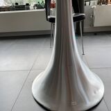 Round black top table with metal legs KARE design