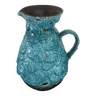 Pichet - broc - fat lava - écume de mer - céramique  - bleu - vintage