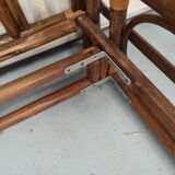 Rattan bamboo bed for one person