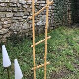 Ceramic mosaic coffee table with planter and light fixture 2 arms 60s