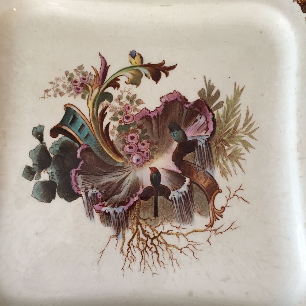 Presentation plate square iron earth