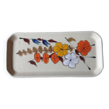Plat poisson vintage à motif floral
