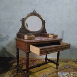 Louis XVI-style walnut hairdresser