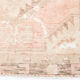 Faded red and beige vintage runner rug 322x85cm