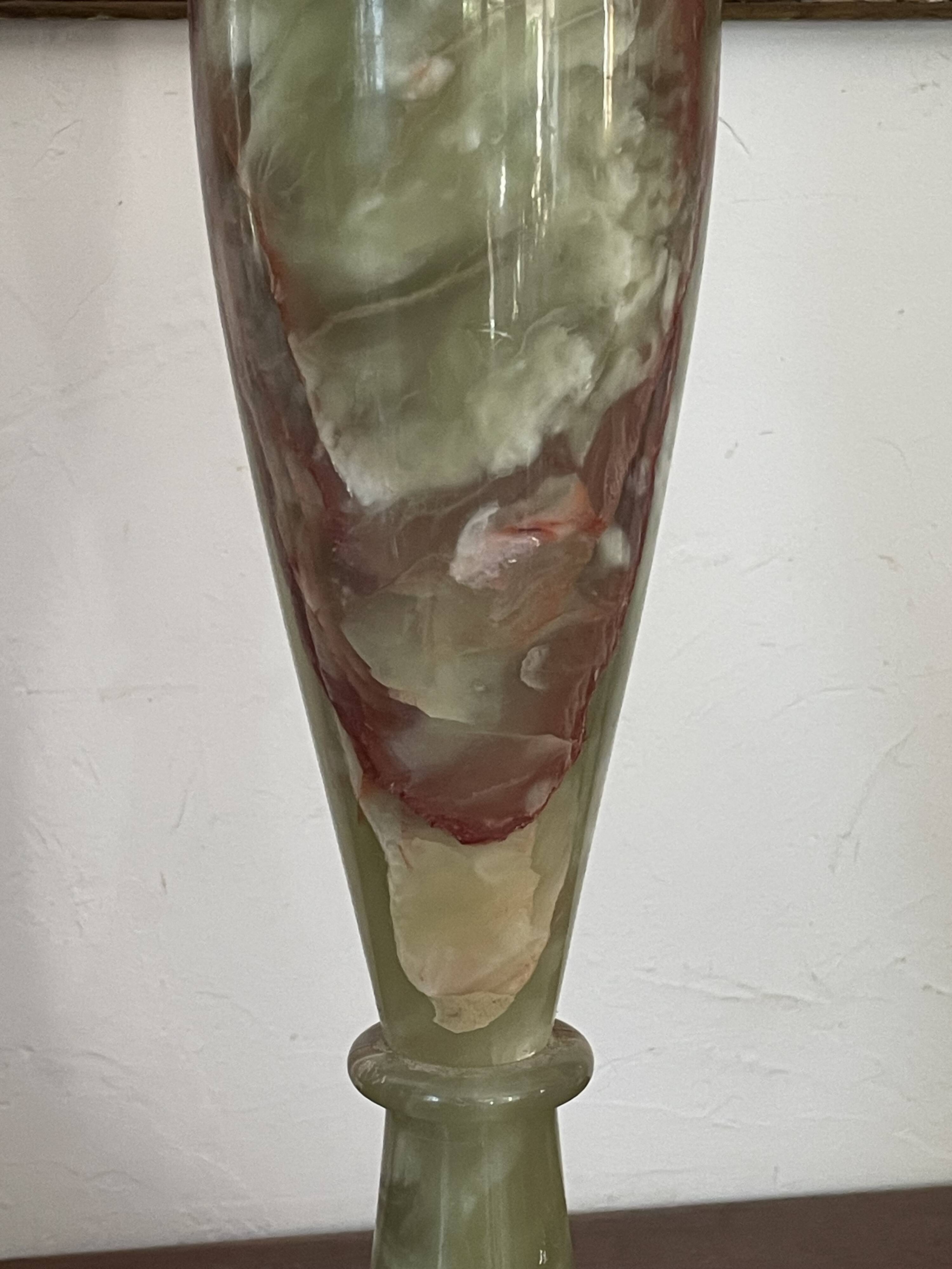 Lampe en onyx vintage  45cm