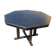 Table vers 1980 en acier et stratifié frène noir