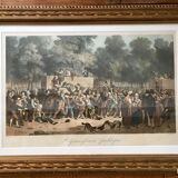 Lithograph 1896 Public rejoicing