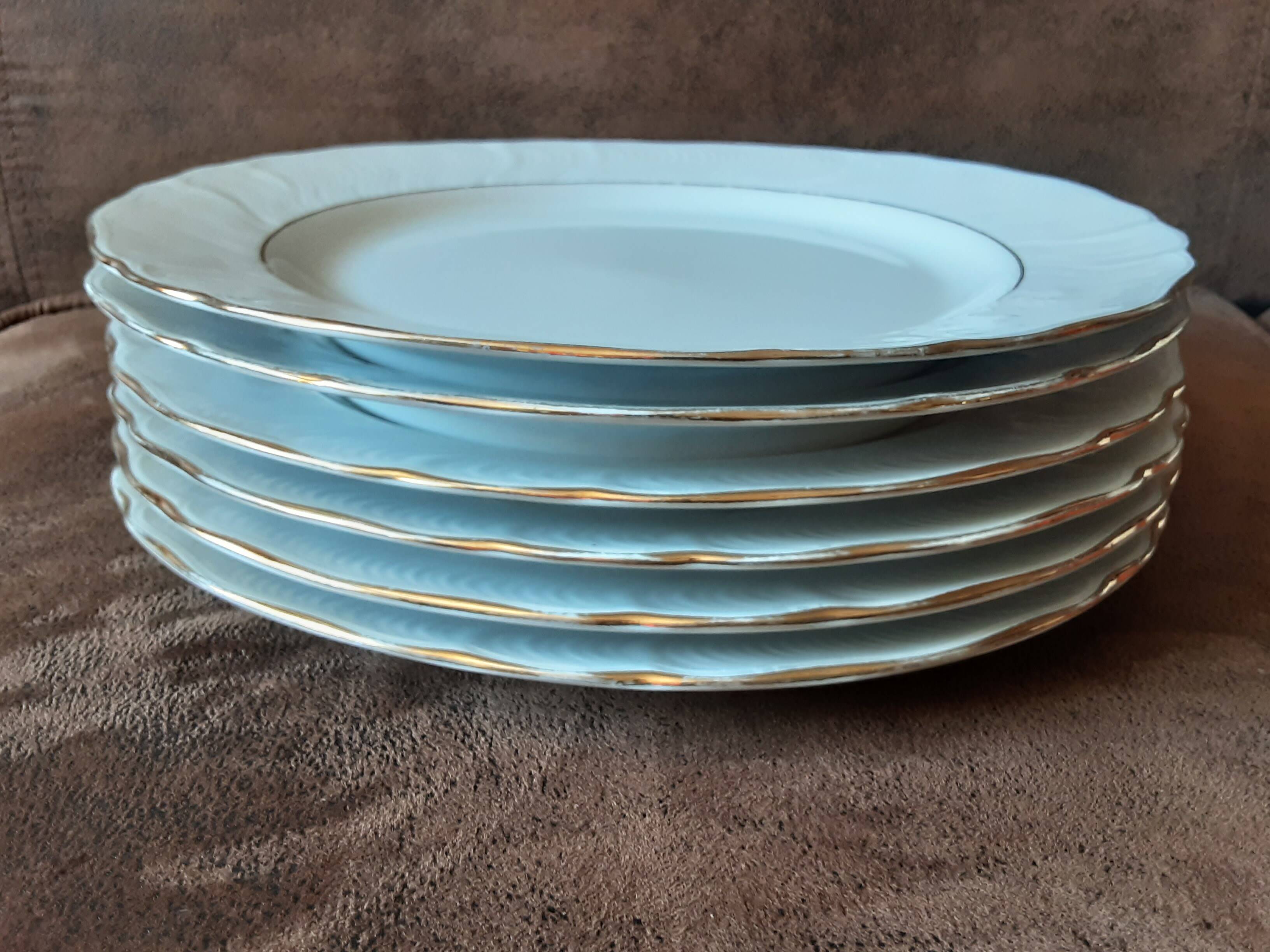 Set of 6 Italian Tognana dinner plates