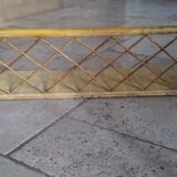 Bamboo and rattan wall shelf