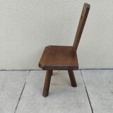 Chaise enfant tripode vintage brutaliste année 50
