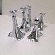 5 bougeoirs chromés modulaires WMF