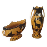 Duo of Orchies vases
