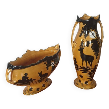 Duo of Orchies vases