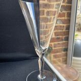 Verres à pied conique (6) - art nouveau - cristal soufflé léger uni