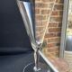 Conical foot glasses (6) - art nouveau - plain light blown crystal