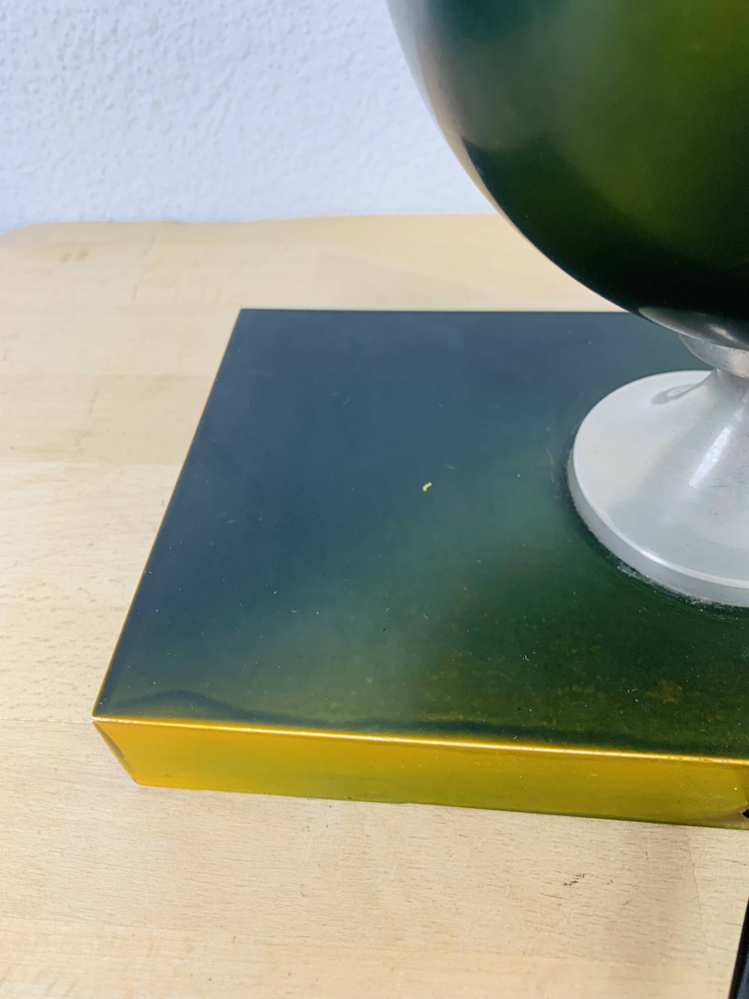 Paire de lampes Philippe Barbier années 70, vert