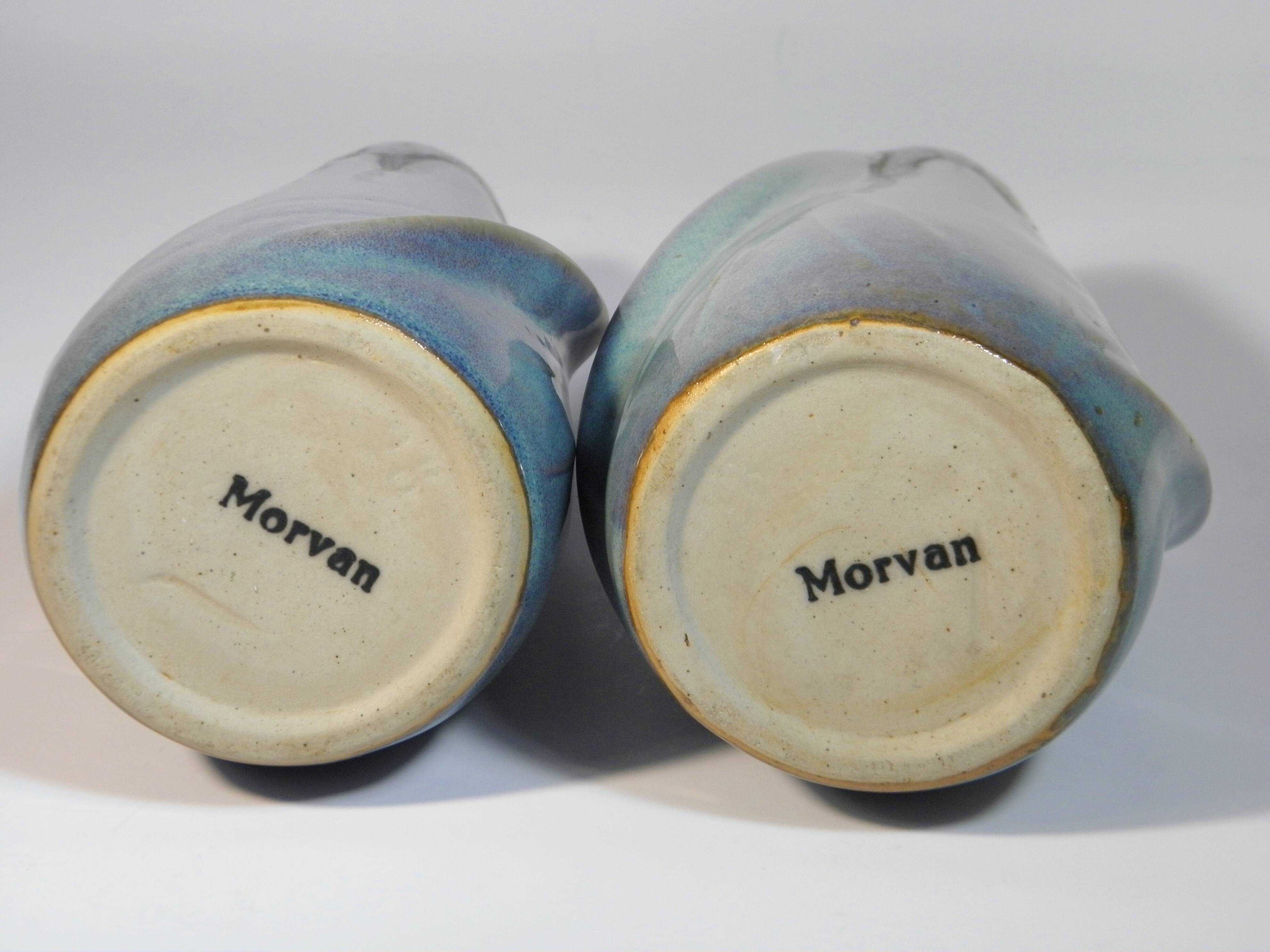 Pair of Art Nouveau style ceramic vases