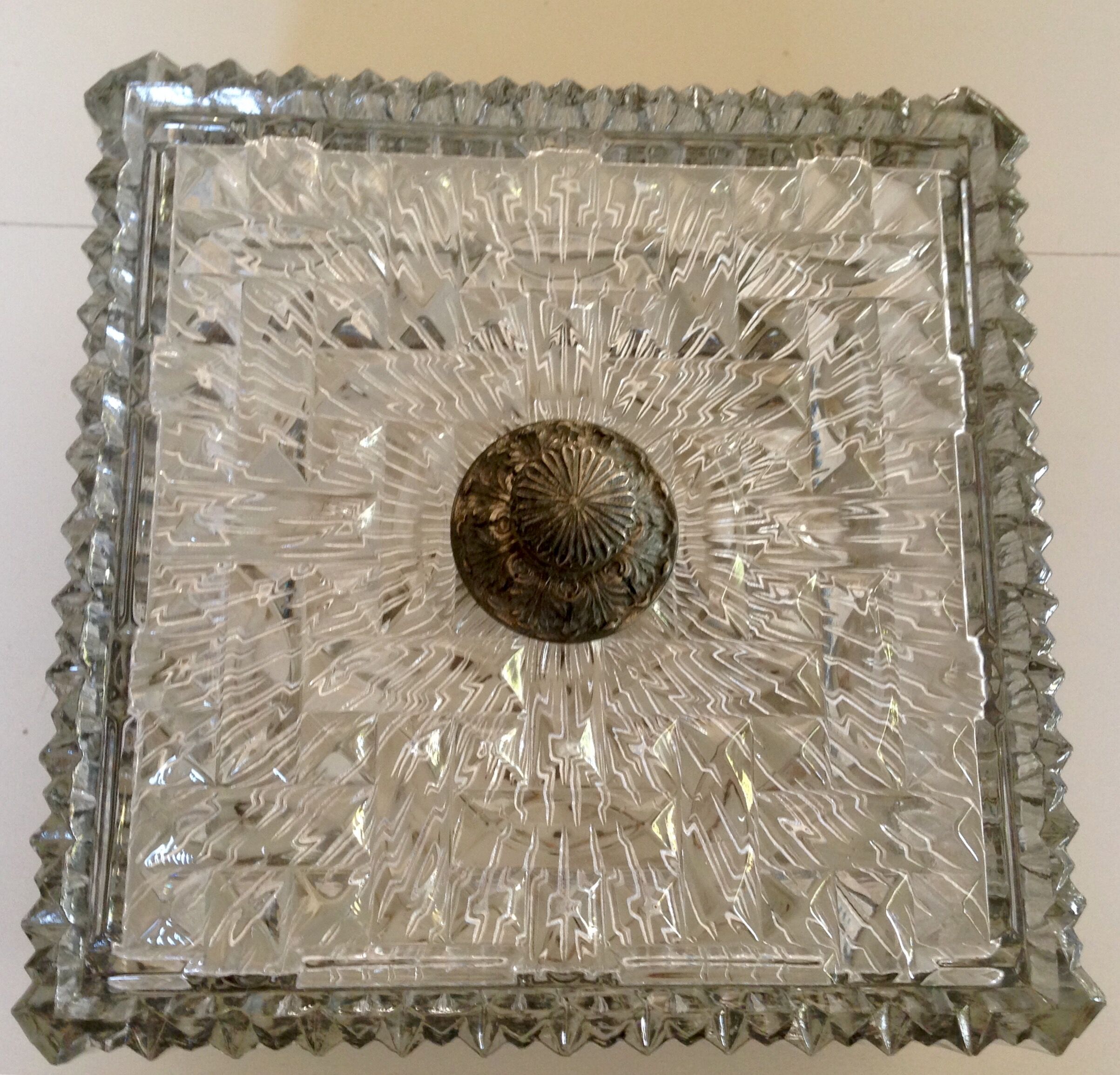 Former square ceiling metal silver crossfire