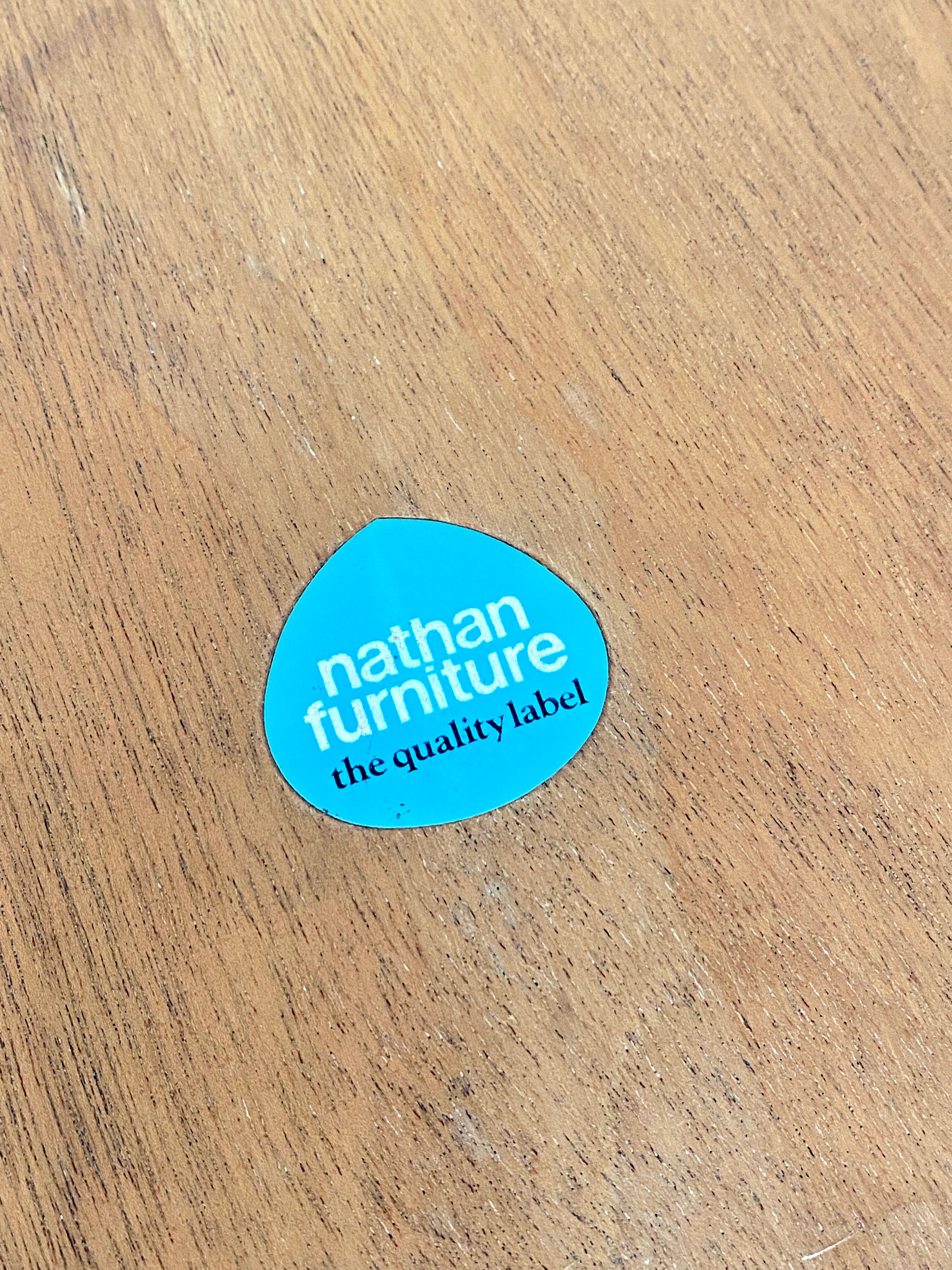 Extendable dining table in NATHAN teak