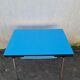 Blue formica table from 1970