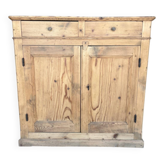 Old raw wood sideboard