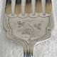 Antique Victorian fish serving cutlery, bone and silver-plated metal