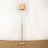 Swedish brass floor lamp, cast iron base, model G 019 by Bergboms 1960