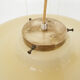 Mid-century modern yellow glass pendant light 1960's