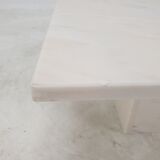 Set of 2 italian marble side tables, 1980's