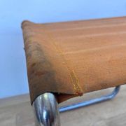 Very rare Chrome tubular steel Bauhaus Stool - 1930 / original eisengarn