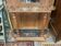 Entrance cloakroom in oak and brass 1900