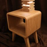 Bedside table with lamp