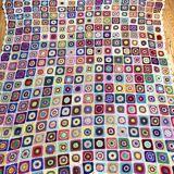 Multicolored crochet cover