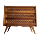 3-drawer chest of drawers with rattan decorations, France 1970s