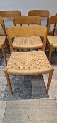 Set of 8 chairs by Niels Møller for JL Møllers, Denmark, 1975