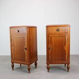 Art Deco Pair of Bedside Tables, 1930s, Czechoslovakia