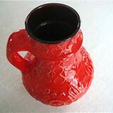 Red vase West Germany